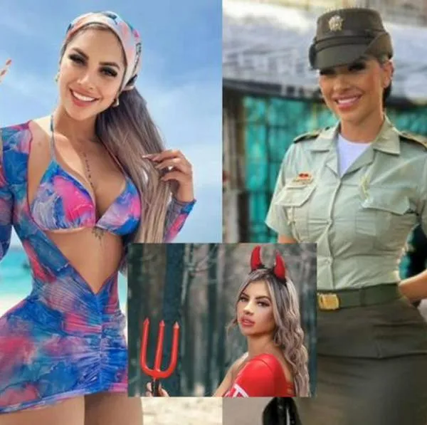 Alexa Narváez, una famosa policía de Colombia por su belleza, mostró su disfraz de diabla del América de Cali y causó más de un suspiro.