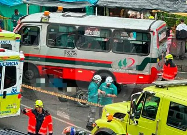Mujer murió en accidente de moto en la vía al Túnel de Occidente