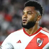 Miguel Ángel Borja, que está borrado en River Plate; hinchas en ira por caída con Huracán