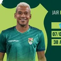Jair Reinoso, colombiano nacionalizado boliviano, fue convocado para duelos de Eliminatoria ante Perú y Uruguay.