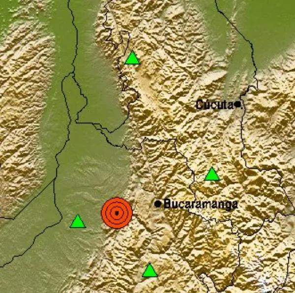 Fuerte temblor en Colombia hoy. Un sismo de 4.1 impactó a Bucaramanga y Santander. Varias personas han reportado que sintieron el sacudón. 