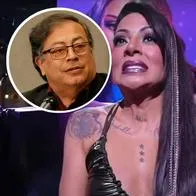Fotos de Marbelle y de Gustavo Petro, en nota de que la cantante pulló por cuánto gastan en mercado del presidente y Francia Márquez