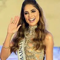 Foto de Camila Avella, en nota de favoritas de Miss Universo 2023 y respuesta de si está la representante de Colombia.
