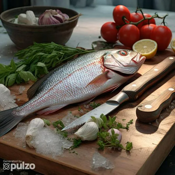 Forma correcta para descamar un pescado en casa, necesita un cuchillo, una tabla y un limpión. Es rápido y muy fácil.