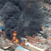 Bogotá: incendio cerca a Hospital Meissen dejó 40 viviendas afectadas por llamas