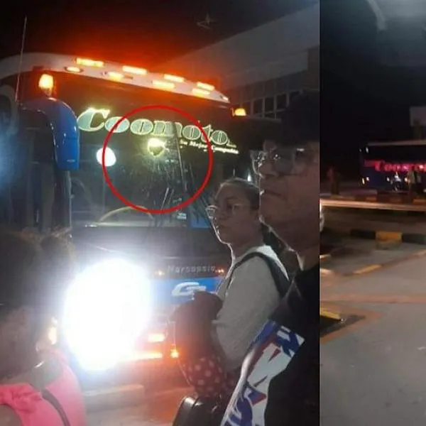 Atacaron a piedras un bus en carretera del Tolima: mujer fue golpeada en la cabeza y está grave 