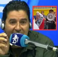 Néstor Morales se peleó en Blu Radio con hombre que quemó muñeco de Gustavo Petro. El periodista lo tildó de 