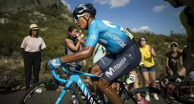 Nairo Quintana recibió críticas por fichar con el  Movistar.