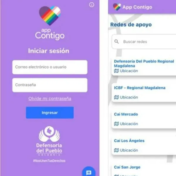 'app Contigo' la nueva plataforma para denunciar casos de violencia de género. 