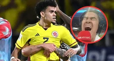 Eduardo Luis, en la transmisión del partido Colombia vs. Brasil por RCN, narró el primer gol de Luis Díaz con una grosería