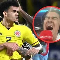 Eduardo Luis, en la transmisión del partido Colombia vs. Brasil por RCN, narró el primer gol de Luis Díaz con una grosería