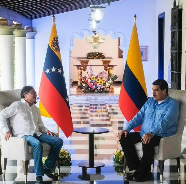 Los presidentes de Colombia y Venezuela, Gustavo Petro y Nicolás Maduro, en uno de sus encuentros binacionales.
