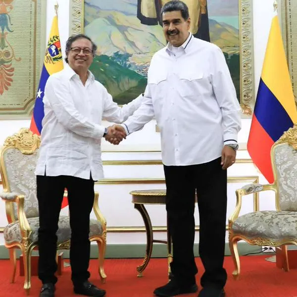 Gustavo Petro y Nicolás Maduro, en nota de que los presidentes se reunieron en Venezuela: qué temas hablaron en su cuarta reunión privada.