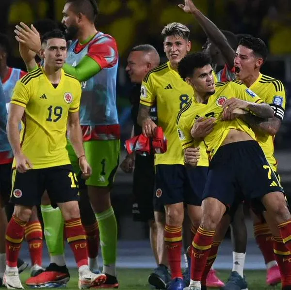 Foto de jugadores de Selección Colombia, en nota de que en Colombia vs. Paraguay en Eliminatoria, hay novedad de Iván Ramírez en entrenamiento, recién convocado