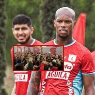 Hinchas del América recibieron de gran manera a los jugadores en Bogotá.