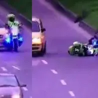 Taxista atropelló intencionalmente a policía motorizado y Hugo Ospina salió a pedir disculpas por él