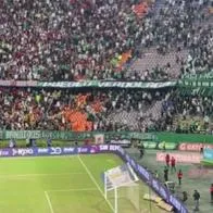 Hinchas de Independiente Medellín y Atlético Nacional se pelearon en la previa del clásico.