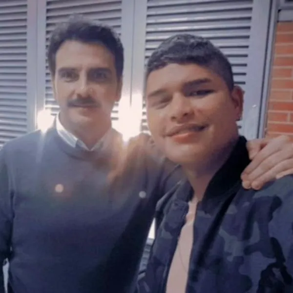 'Pity' Camacho con Kevin Andrés Muñoz, actor asesinado en Tuluá, Valle del Cauca.