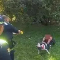 Capturan a una mujer que le ordenó a su perro atacar a un Policía, en Manizales