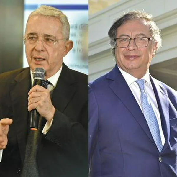 Álvaro Uribe arremetió contra Juan Manuel Santos para defender a Gustavo Petro