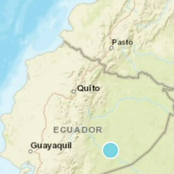 Temblor de 5.1 se registró en Ecuador, cerca de la forntera con Colombia