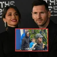 Lionel Messi visto en los parques de Disney con Antonela Roccuzo y sus hijos