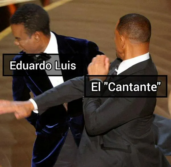 Meme para la pelea de Javier Fernández y Eduardo Luis