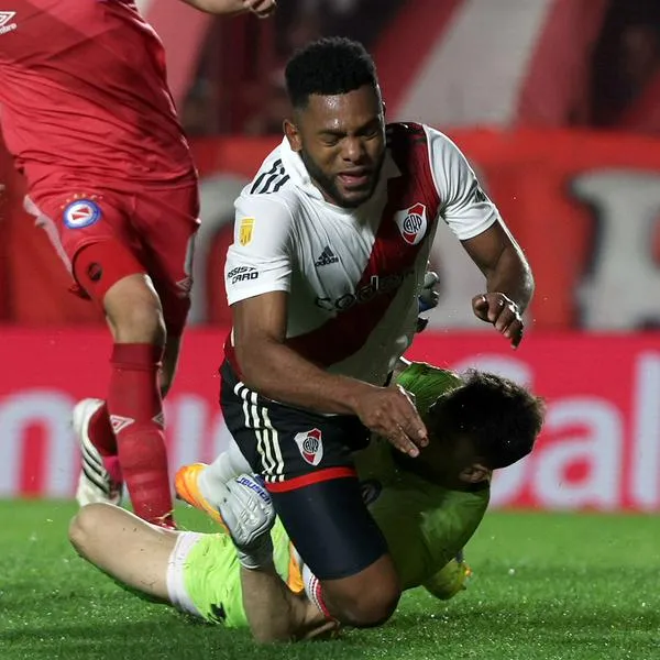 Miguel Borja se pierde varios partidos de River Plate por lesión. 