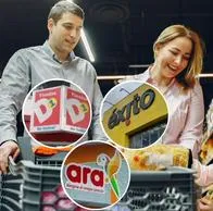 Foto de clientes en supermercados, en nota de que D1, Ara, Éxito, Olímpica y Jumbo está en mira de grande de Brasil experto en innovación de supermercados
