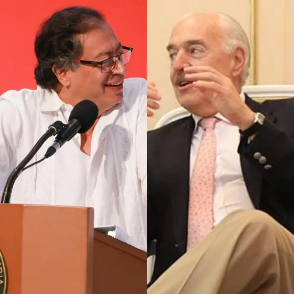 El presidente Gustavo Petro y el expresidente Andrés Pastrana.