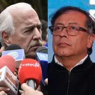 El expresidente Andrés Pastrana y el presidente Gustavo Petro.