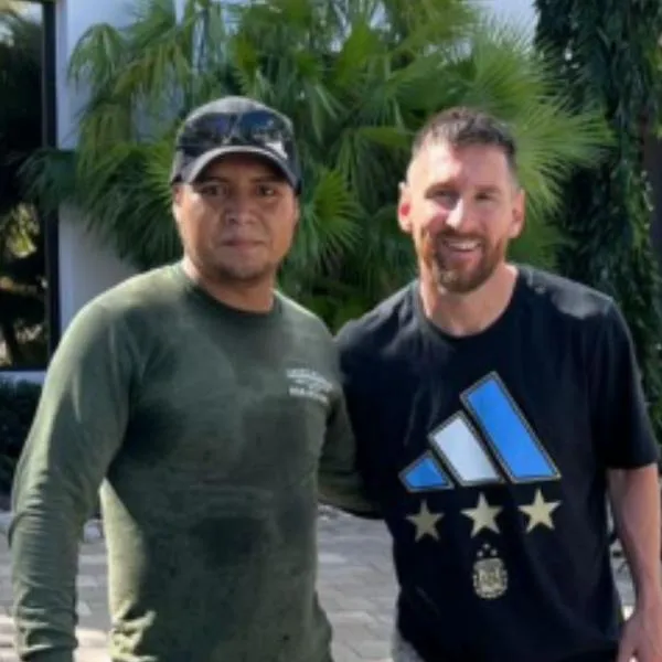 Lionel Messi sorprendió gratóamente a jardinero sin quererlo y dentro de su mansión en Florida