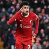 [Video] Así fue el golazo de Luis Díaz que está clasificando al Liverpool en Europa League
