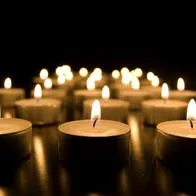 Velas encendidas.
