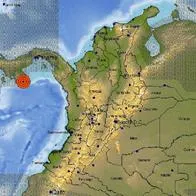 Epicentro del temblor de la noche del 30 de noviembre de 2023.