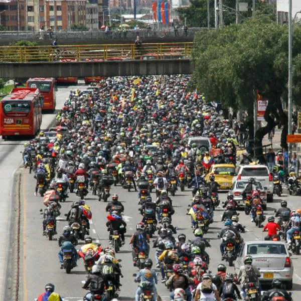 Protestas hoy en Bogotá: moteros marchan 2 de diciembre en la ciudad