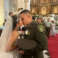 Uniformados dieron el sí en el matrimonio colectivo de la Policía en Cartagena
