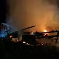 Tres personas murieron en el incendio que se registró en una invasión de Manizales.
