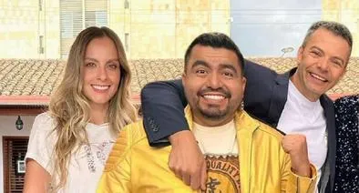 Laura Acuña, 'Jhovanoty' e Iván Lalinde, en nota sobre que presentador de 'Día a día' pensó que ella era inmamable