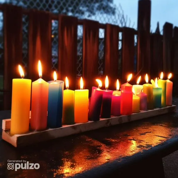 Objetos donde puede poner las velas en el Día de Velitas