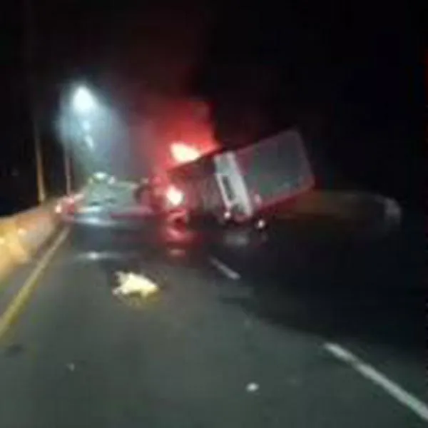 Accidente de tránsito en la vía La Línea dejó conductor con quemaduras de tercer grado