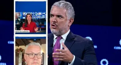 Iván Duque reaccionó a reclamo de periodista de Noticias Caracol al ministro de Justicia por decreto sobre drogas. Él le dijo que hablara con su mamá. 
