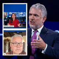 Iván Duque reaccionó a reclamo de periodista de Noticias Caracol al ministro de Justicia por decreto sobre drogas. Él le dijo que hablara con su mamá. 
