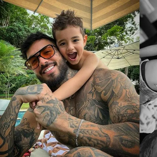 Mateo Carvajal le puso tatuajes en el cuerpo a su hijo y generó polémica en redes sociales.
