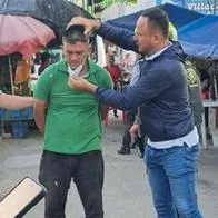 Momento de la captura de Andrés Echeverry, presunto asesino de Michel Dayana González.