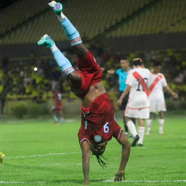Foto de Kerwin Calderón, en nota de que Selección Colombia Sub-23 venció a Perú: cuál es el nuevo artillero del exterior
