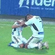 Vladimir Hernández celebra gol del empate en la final de la Liga BetPLay 2023-2.