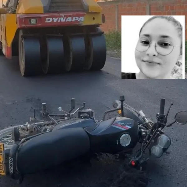 Accidente de tránsito: mujer murió luego de chocar su moto contra aplanadora
