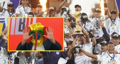 [Video] Periodista de ESPN, en vivo, se disfrazó de marimonda por título de Junior