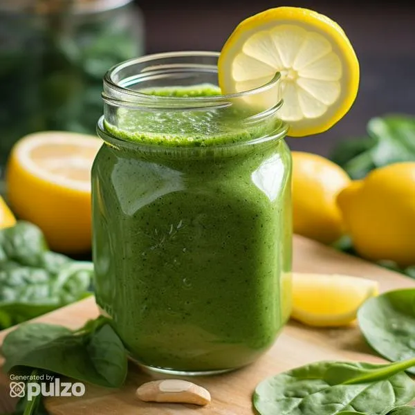 Conozca la preparación y los beneficios del batido de espinaca con limón